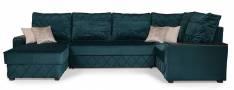 Угловой диван-кровать с сектором и оттоманкой «Баклер» подлокотник декоративный